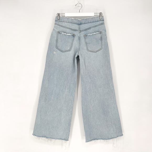 SER.O.YA Ollie Distressed Wide Leg Jeans Skylight Women’s Size 27 Streetwear - Picture 7 of 7